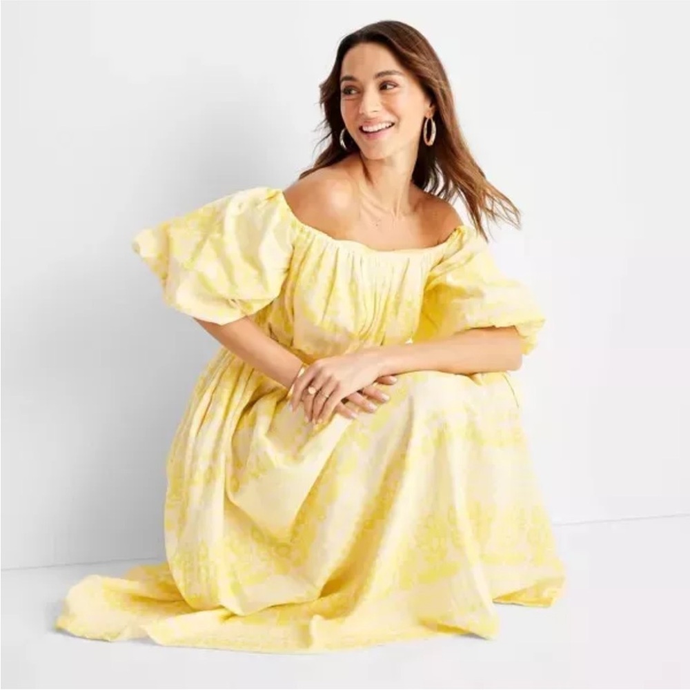 NWT Future Collective Off Shoulder Floral Dress